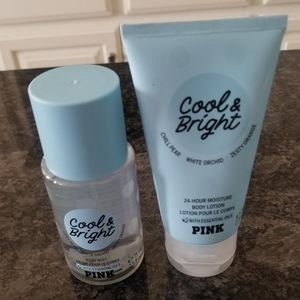 Victoria's Secret Pink: Cool & Bright Mist & Lotion Mini Set